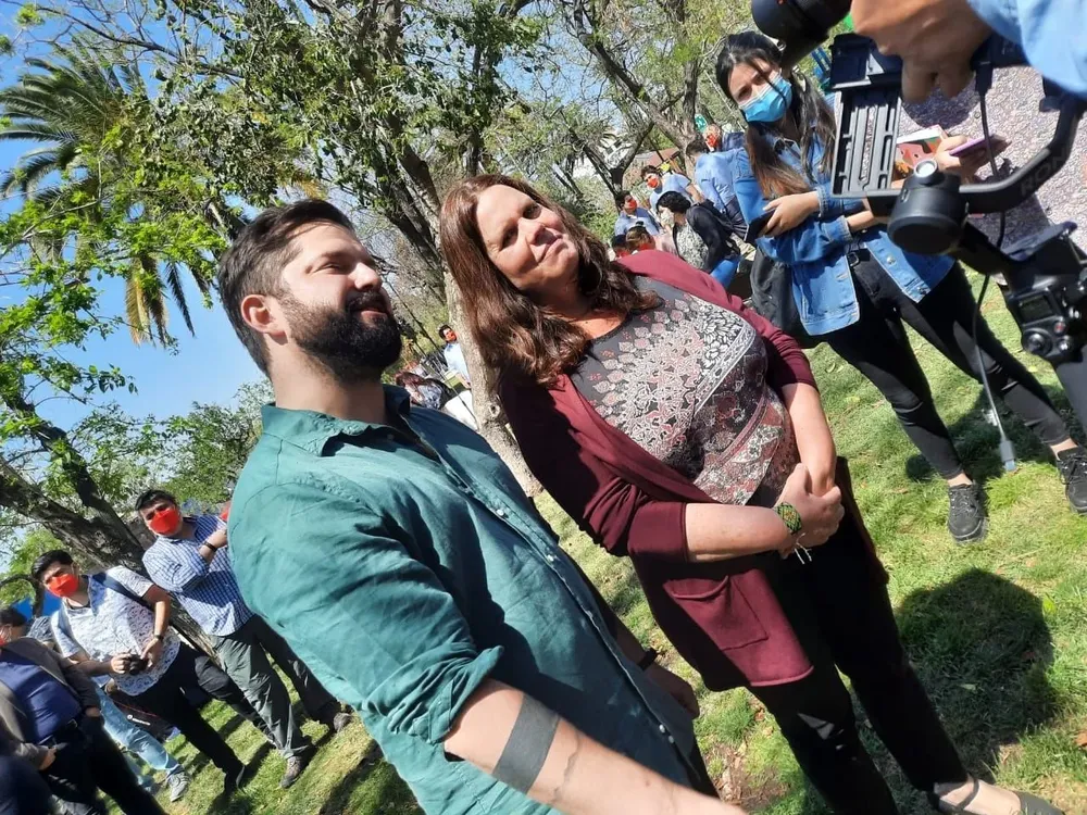 Gabriel Boric y Maya Fernández, ministra de Defensa