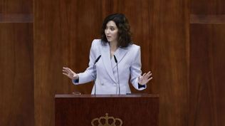Isabel Díaz Ayuso en el Debate del Estado de la Región. EFE