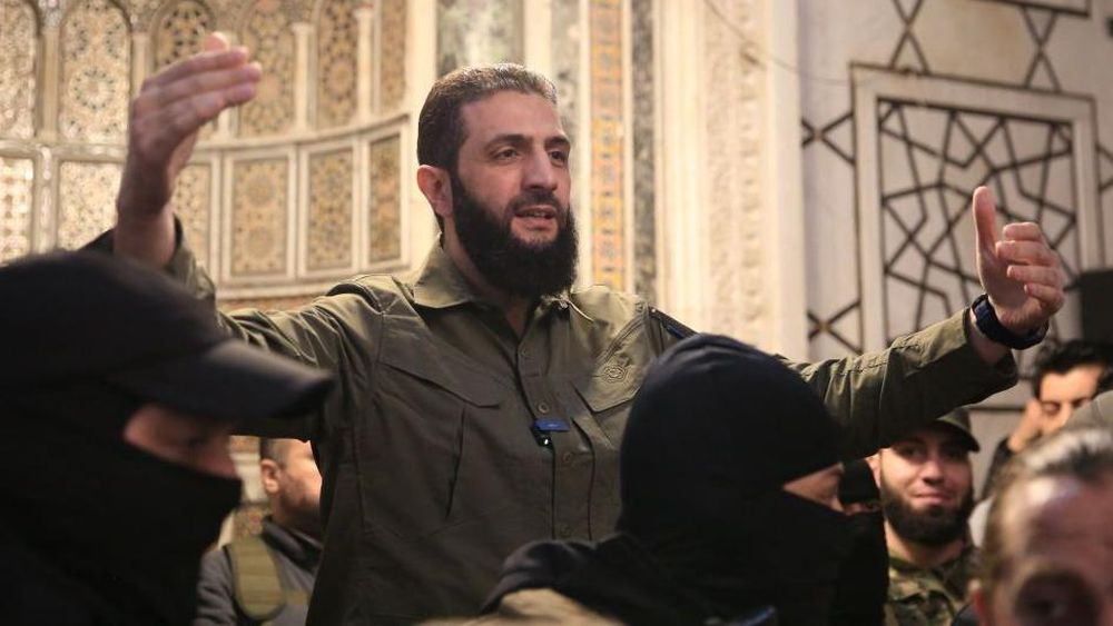 El líder rebelde sirio escogió la emblemática mezquita de los Omeyas para dar su primer gran discurso tras derrocar a Al Assad.