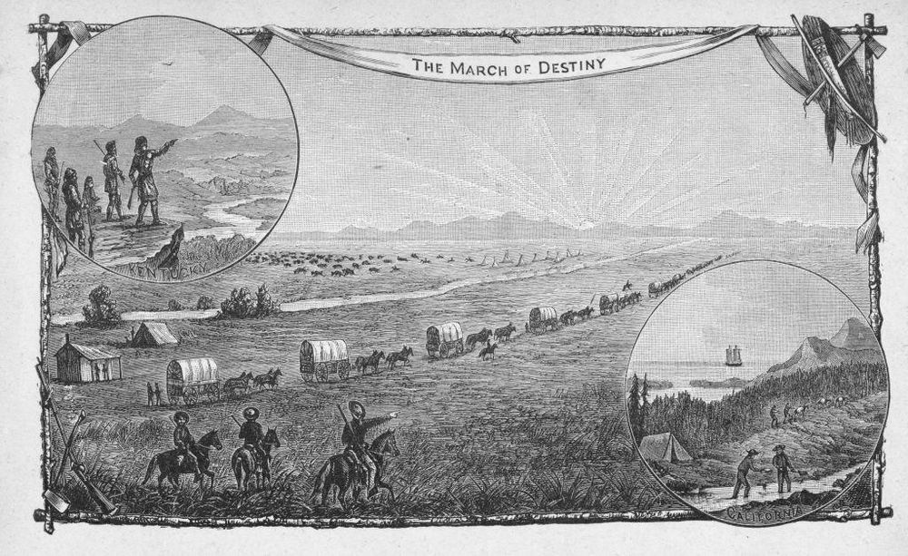 El destino manifiesto fue ilustrado en diversas obras pictóricas.