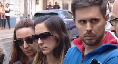 Maricel, la esposa del ingeniero asesinado, junto a su hermano Fernando