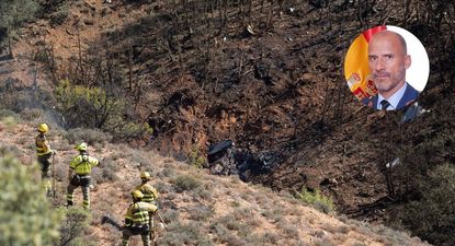 El avión de combate F-18 cayó en Teruel en octubre