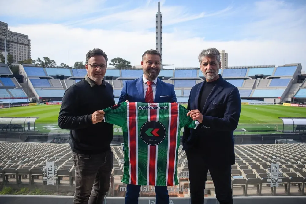 José Ramírez, gerente de la SAD Dale Verde, Marcelo Rifas, presidente de Dale Verde y Alfredo Regueira, socio de MVD Lab