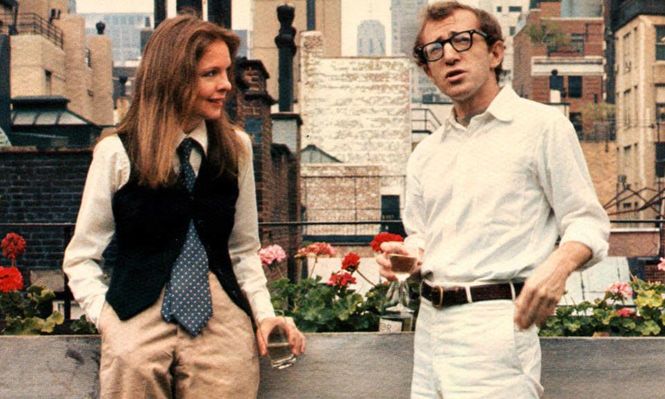 Diane Keaton y Woody Allen en Annie Hall