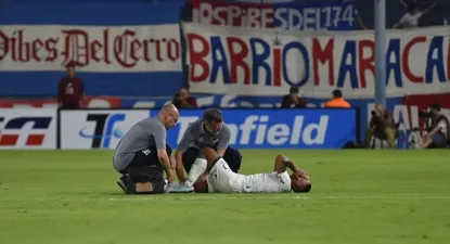Yonatan Rodríguez cuando se lesionó en febrero