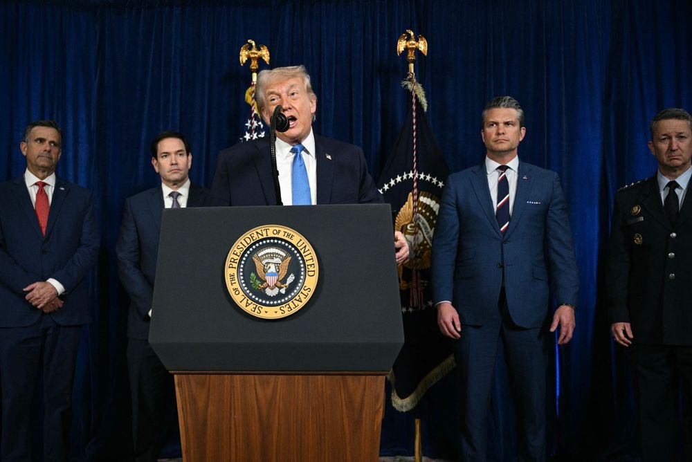 Trump conferencia de Prensa Sobre Venezuela. AFP