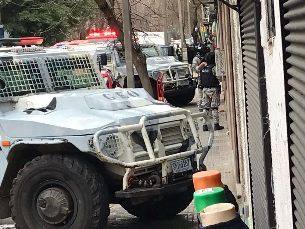 El operativo en la zona