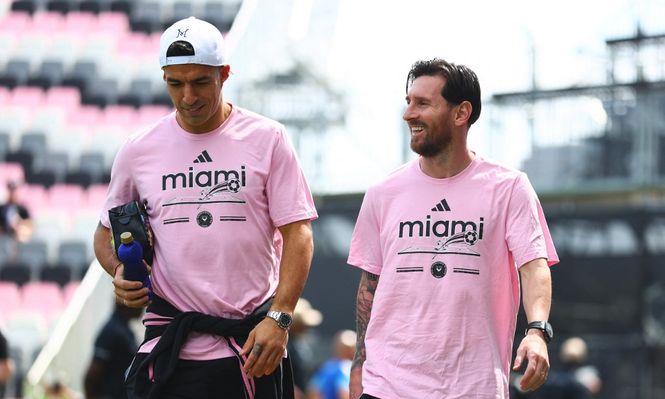 Lionel Messi y Luis Suárez