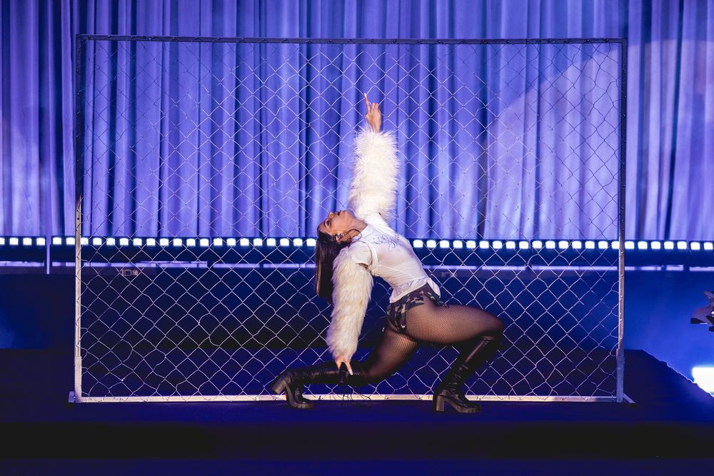 Nathy Peluso durante el show en el Teatro de Verano