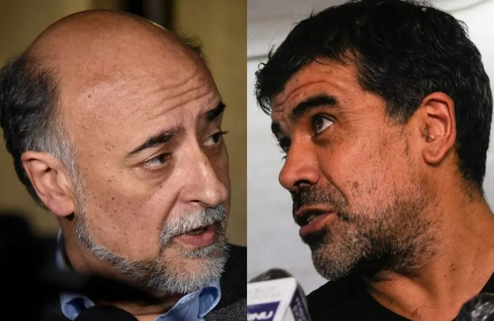 Pablo Mieres, ministro de la República; y Óscar Andrade, senador del Frente Amplio