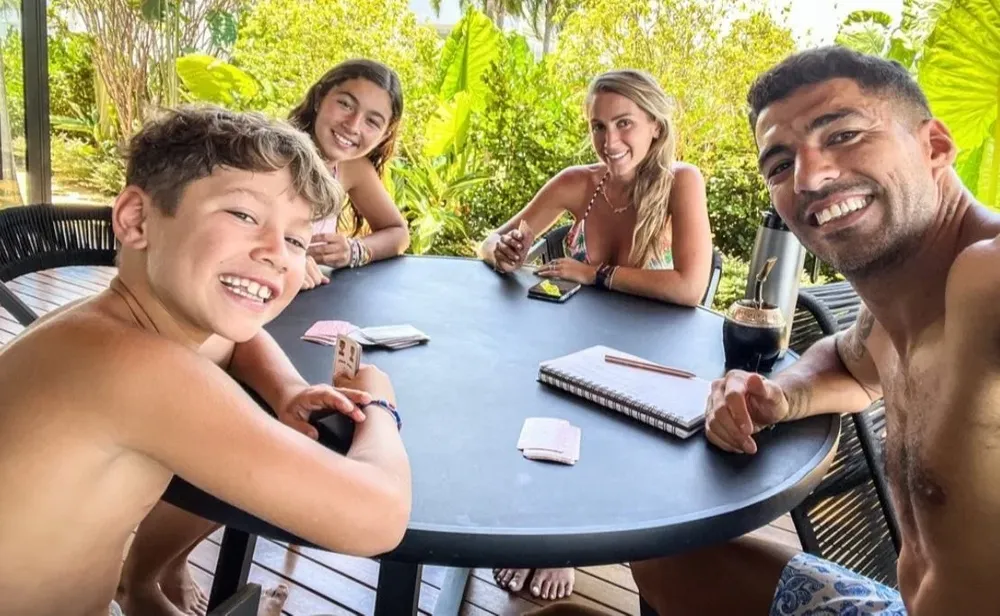 Suárez y la conga en familia