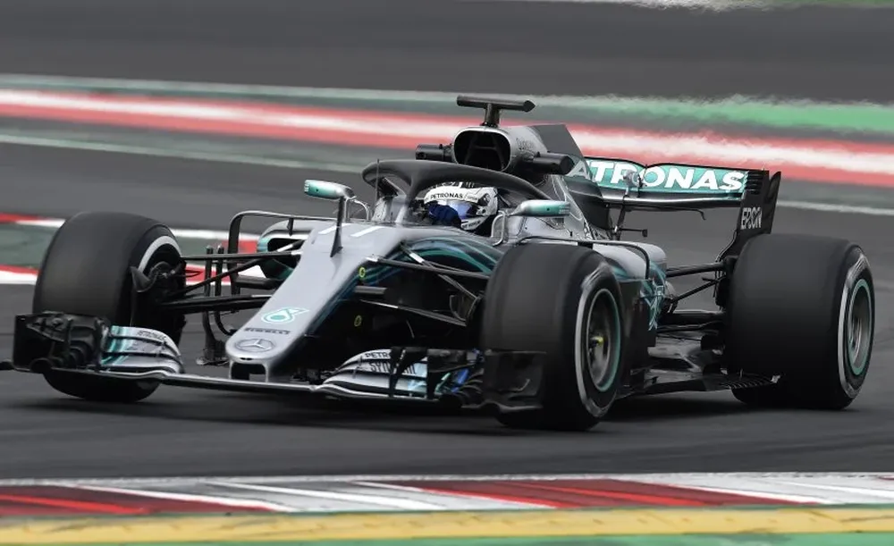 Bottas en el nuevo Mercedes