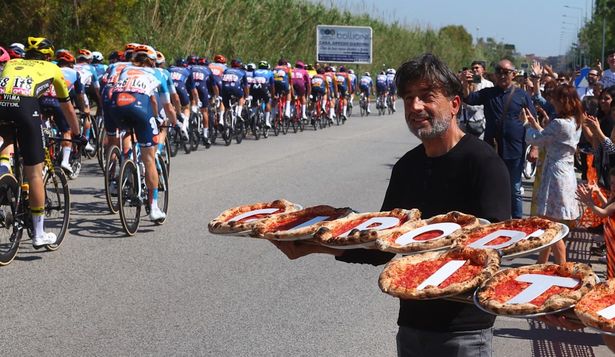 Pizzas en el Giro de Italia