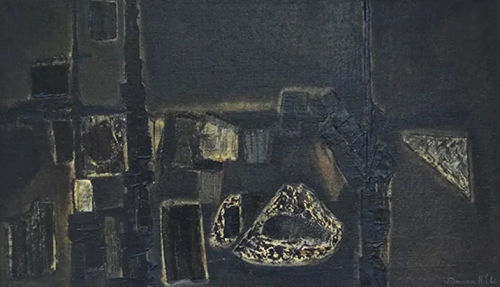 Nueva York - año 60, una pintura del artista Jorge Damiani