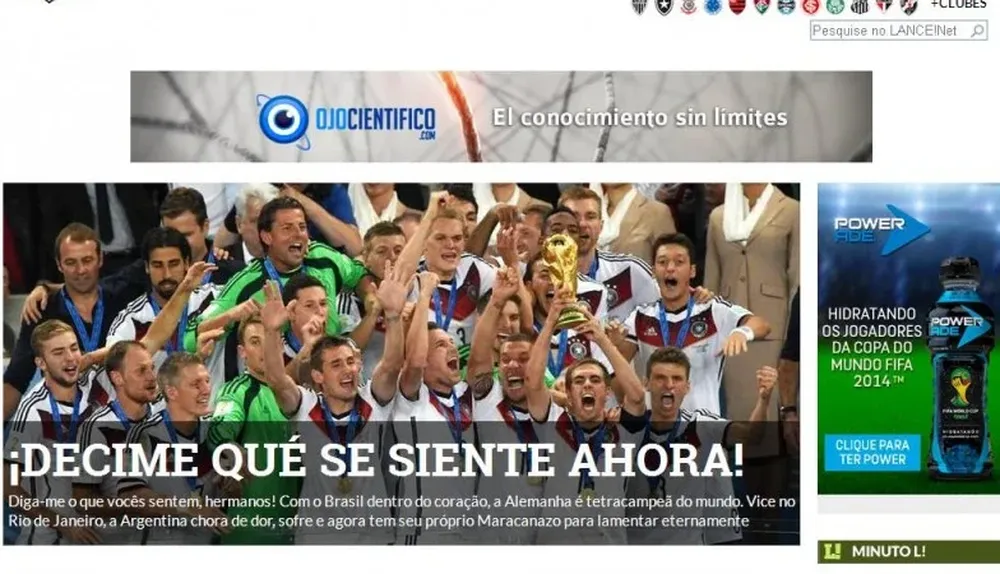 Canchallena, de La Nación, se lamenta por haber estado cerca