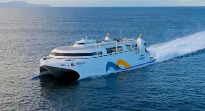Una imagen del nuevo barco de Buquebus, Francisco Papa