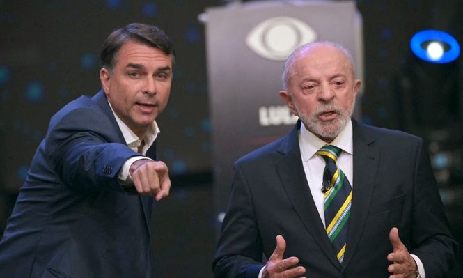 El debate entre Lula da Silva y Flávio Bolsonaro&nbsp;