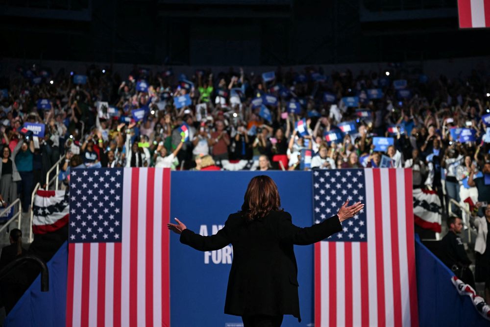 Kamala Harris en Carolina del Norte 12-9 AFP.jpg