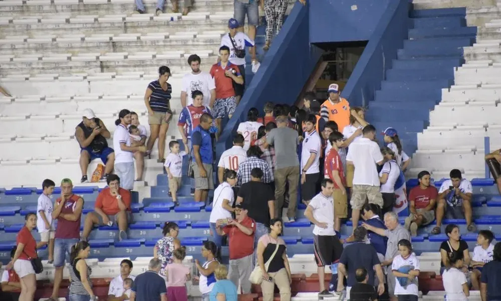 La evacuación del Parque Central