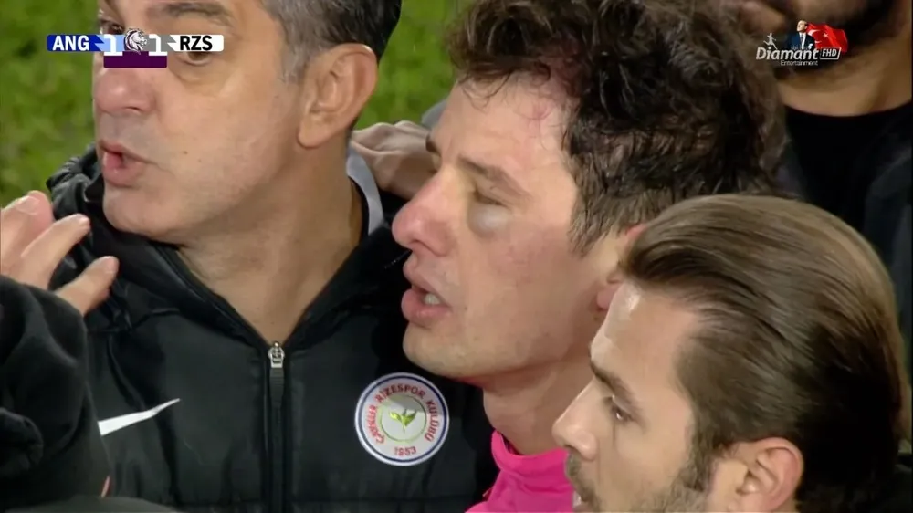 Así terminó el juez del partido