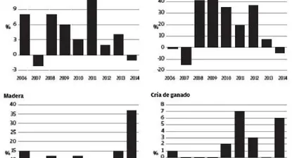Producción del agro cayó en 2014 y cortó seis años de expansión