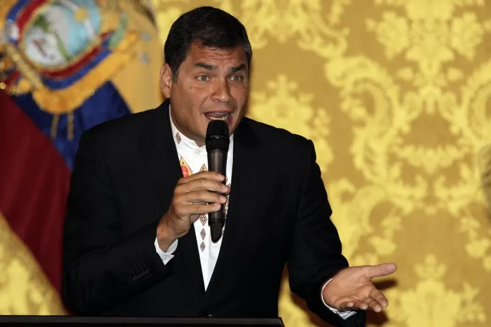 Rafael Correa, presidente de Ecuador