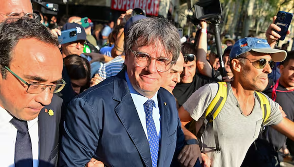 El líder independentista catalán Carles Puigdemont regresa a Barcelona, el 8 de agosto de 2024&nbsp;