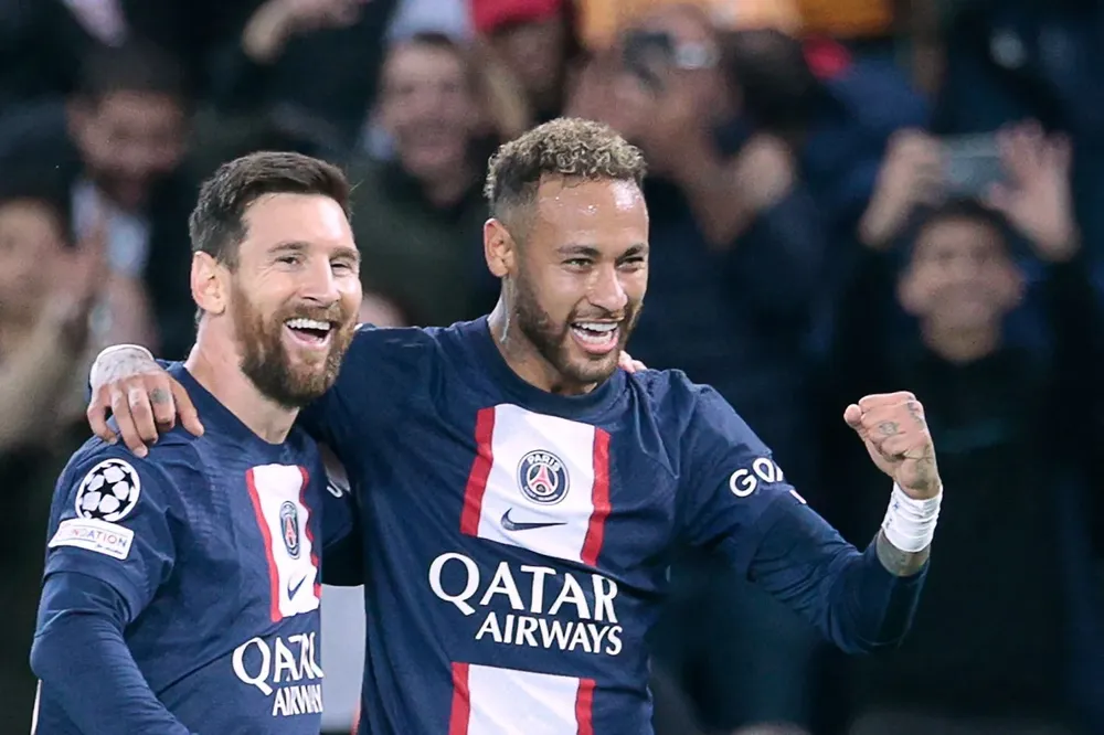 Messi y Neymar, radiantes de felicidad