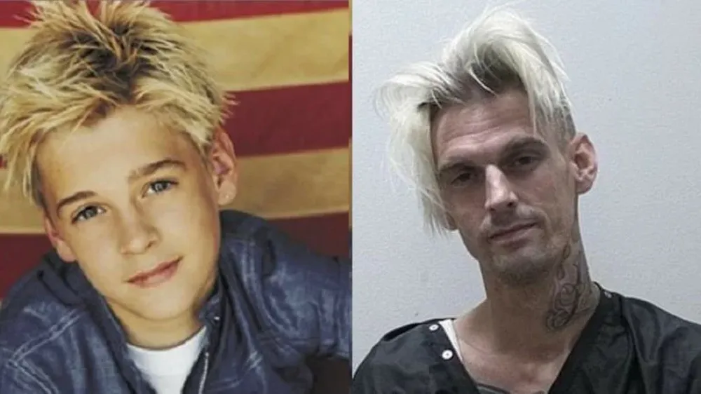 El tierno hermano de Nick Carter de los Backstreet Boys, Aaron Carter, dejó su pasado angelical atrás. Fue arrestado hace pocos días por posesión de drogas pero él asegura que solamente consume marihuana para uso medicinal. Con una vocación musical igual a la de su hermano, alcanzó la fama a los 12 años.