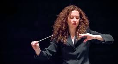 La directora de Orquesta, Lucía Marín.