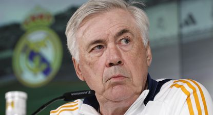 Carlo Ancelotti en conferencia.