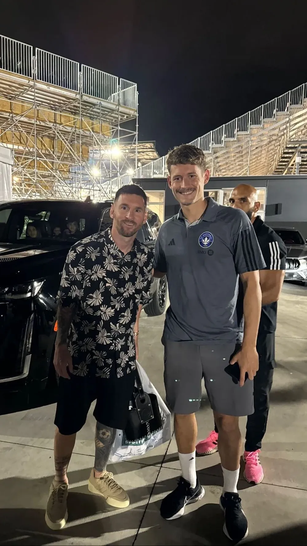 Joaquín Sosa y Lionel Messi