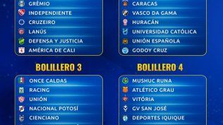 Los bolilleros de la Copa Sudamericana 2025