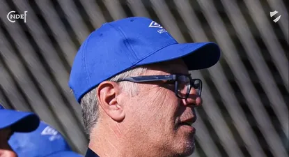 Álvaro Gutiérrez en su primera práctica en Nacional