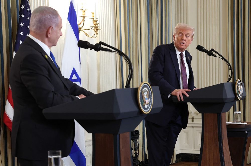 El presidente de Estados Donald Trump Unidos se reunió con Netanyahu en la Casa Blanca