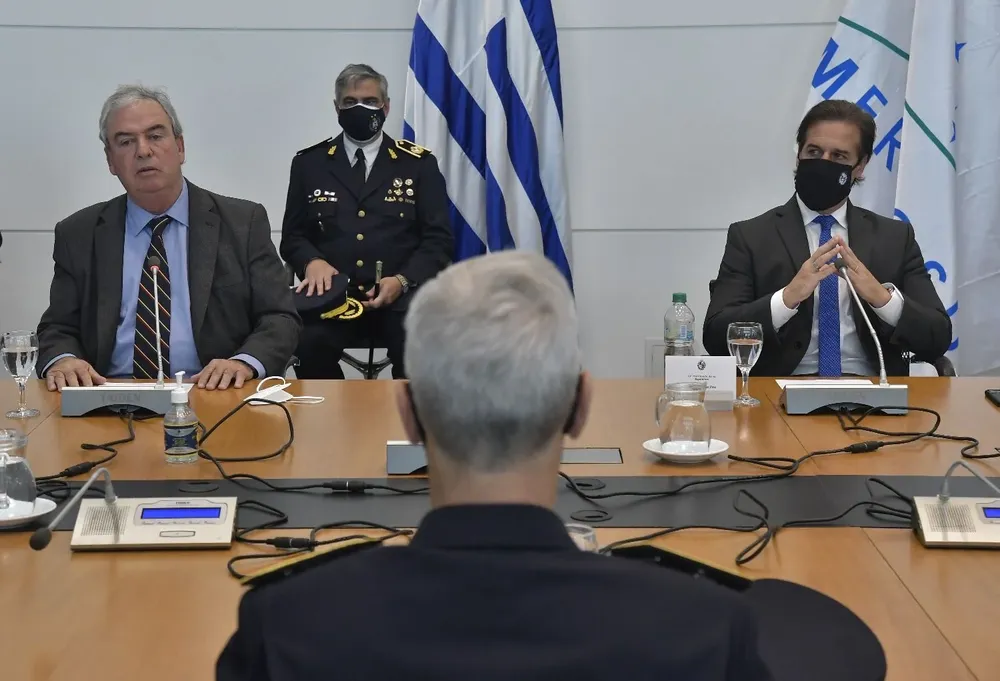 Lacalle Pou reunió a todos los jefes de Policía del país.