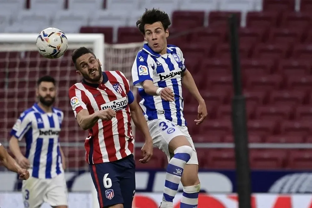Facundo Pellistri durante el duelo contra Atlético de Madrid