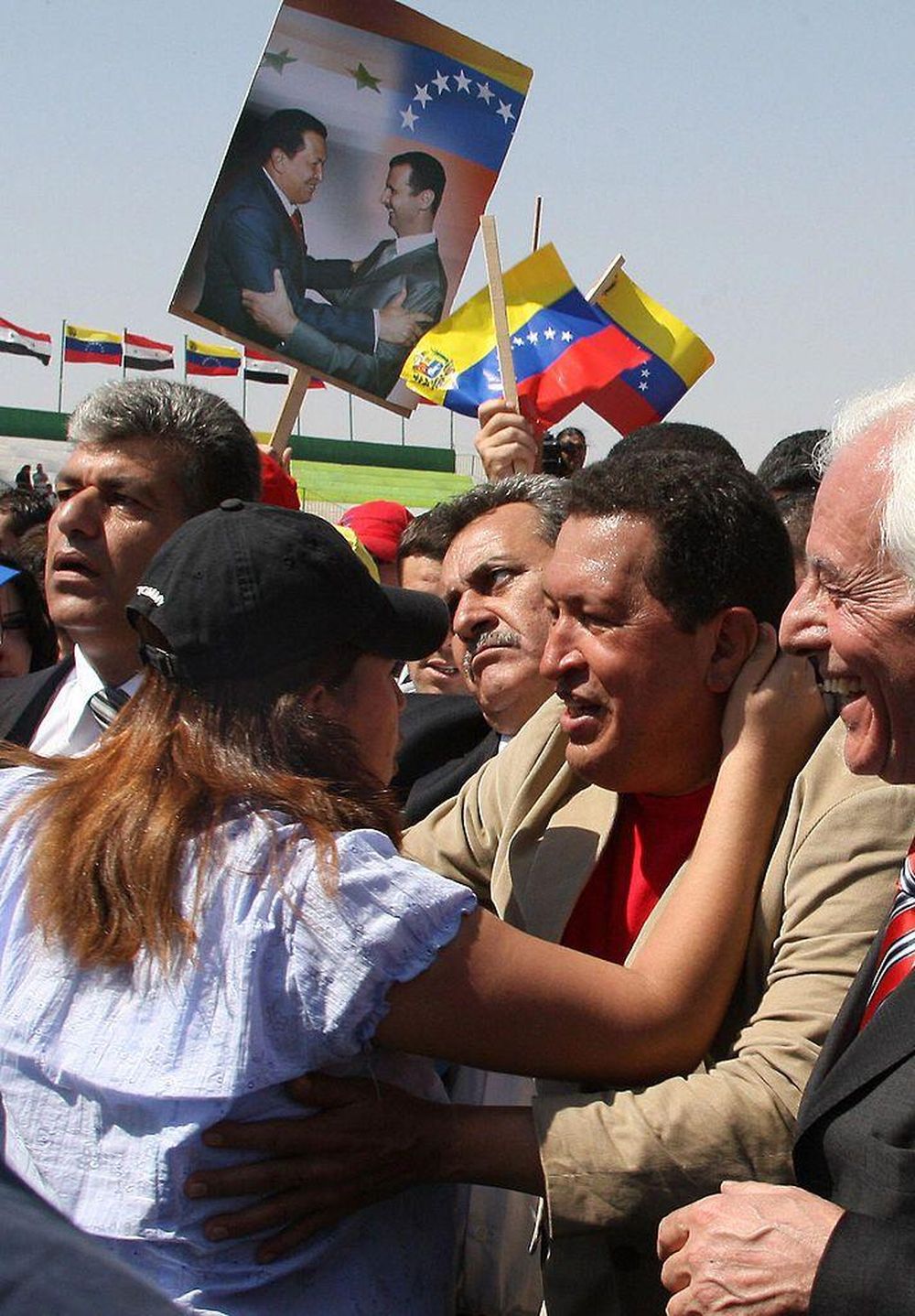 En unos de sus múltiples viajes a Siria, Hugo Chávez visitó la localidad de Suweida, bastión de los drusos.