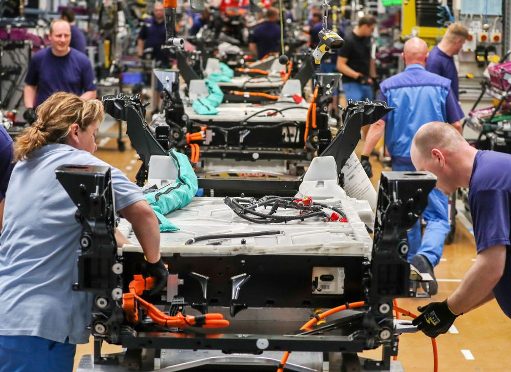 Fábrica de coches eléctricos.