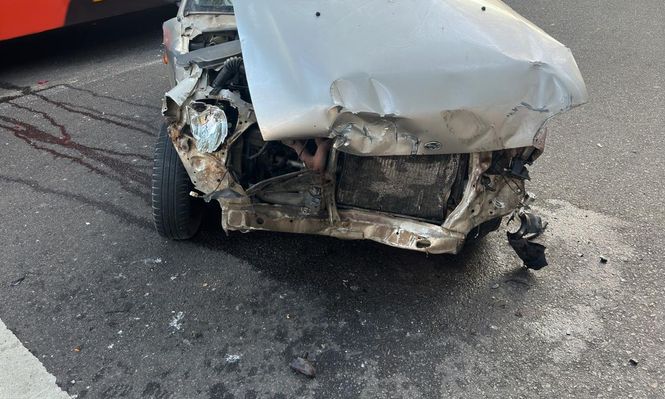 Vehículo que impactó al ómnibus de Cutcsa