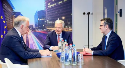 Estaban González Pons, Didier Reynders y Féliz Bolaños.