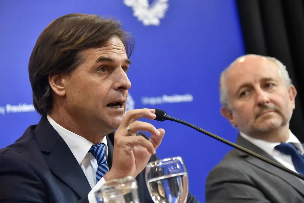 Luis Lacalle Pou y Pablo da Silveira