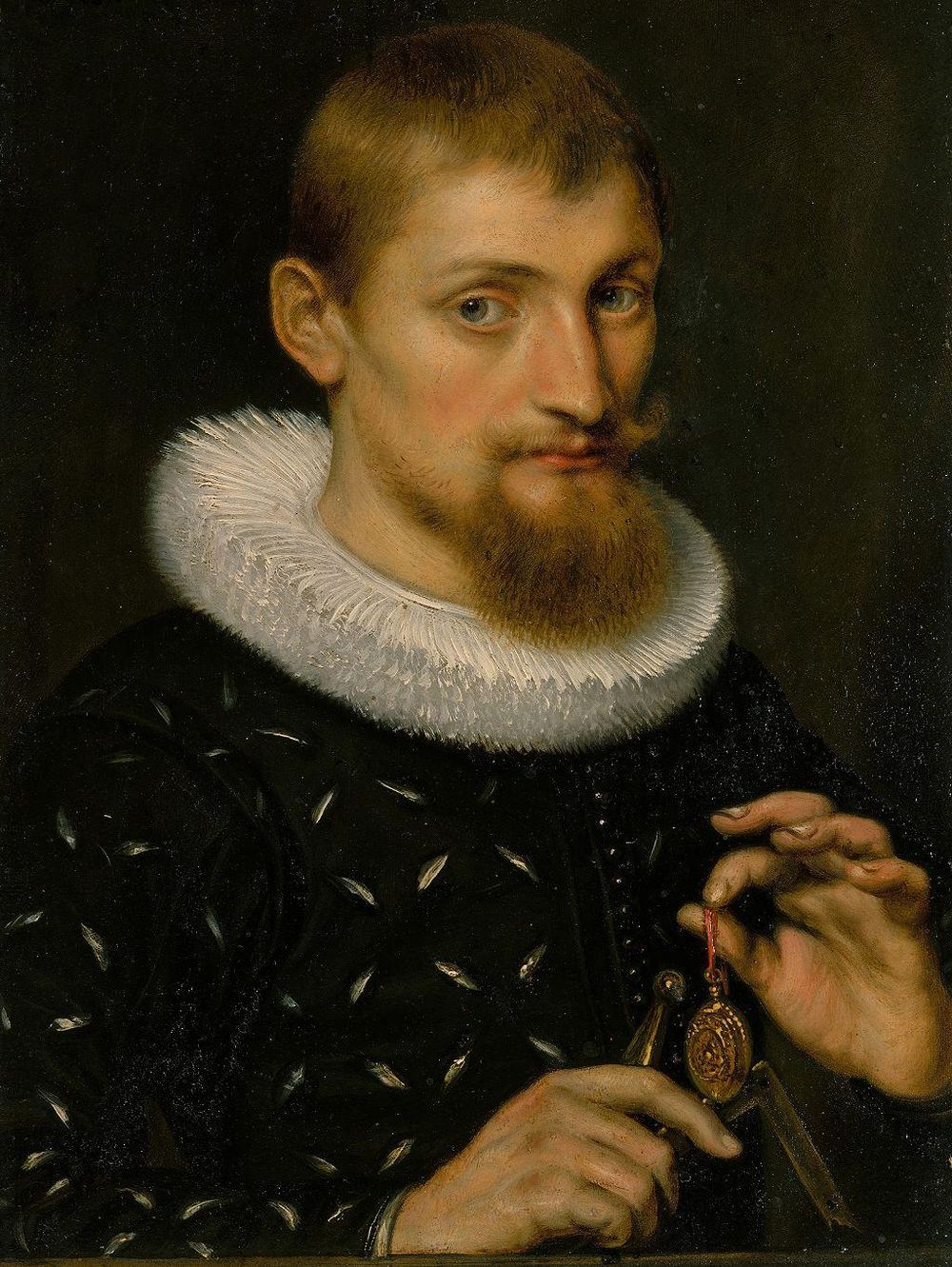 Para cuando el artista Peter Paul Rubens pintó este retrato, en 1597, ya  estaban empezando a aparecer bolsillos como pequeñas bolsas cosidas a la ropa masculina.