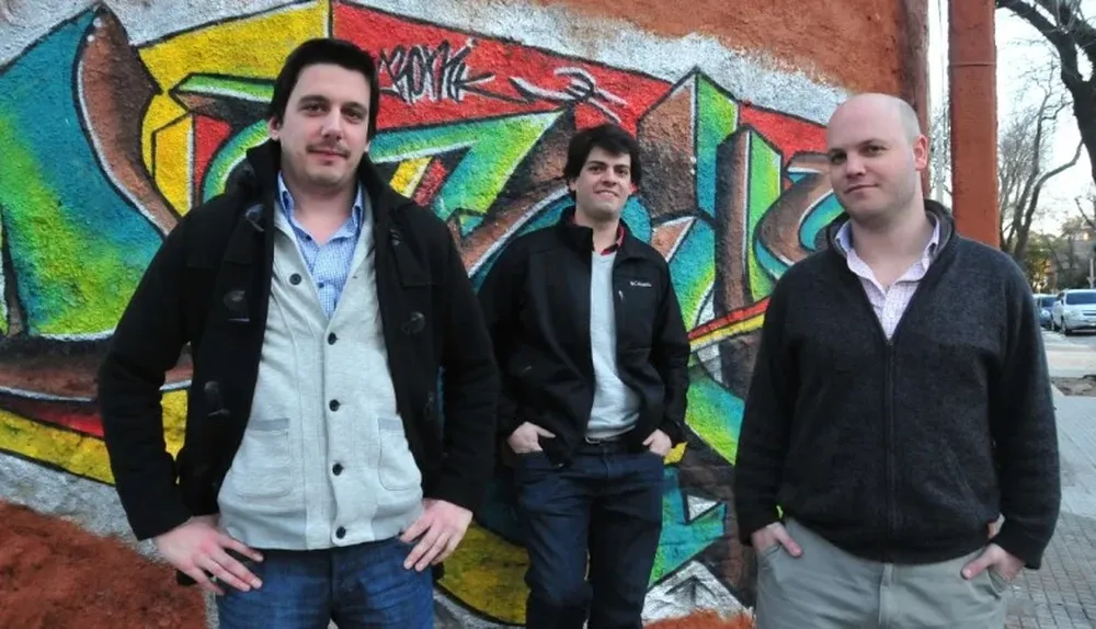 Guillermo Pérez, Juan Saavedra y Luciano Ferrari