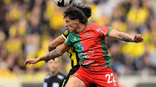 Freddy Martínez en el partido contra Peñarol