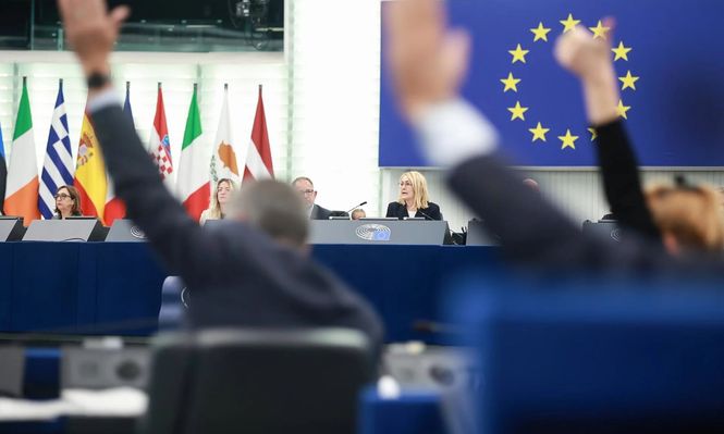 El Parlamento Europeo en Bruselas.