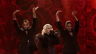 Nebulossa con su actuación Zorra en Eurovisión 2024.