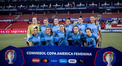 La selección uruguaya que juega por el tercer puesto frente a Argentina en la Copa América femenina 2025