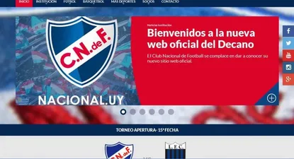 Nacional estrenó su nuevo sitio oficial