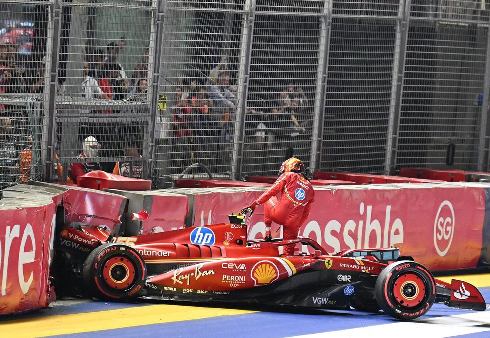 Accidente de Carlos Sainz.